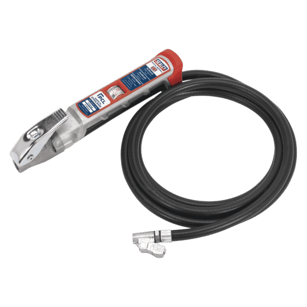 PCL Professional Tyre Inflator with 2.5m Hose & Clip-On Connector