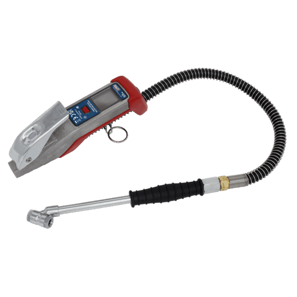 Digital Tyre Inflator with 0.5m Hose & Twin Push-On Connector