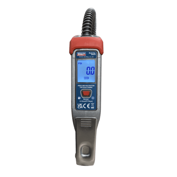 Digital Tyre Inflator with 2.7m Hose & Clip-On Connector