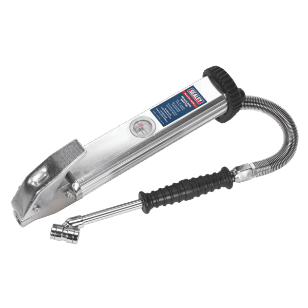 Long Type Tyre Inflator with Twin Push-On Connector