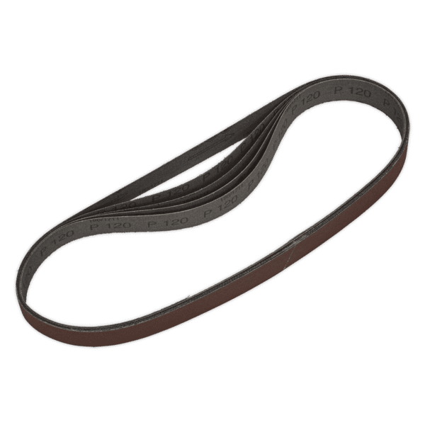 25 x 762mm Sanding Belt 120Grit - Pack of 5