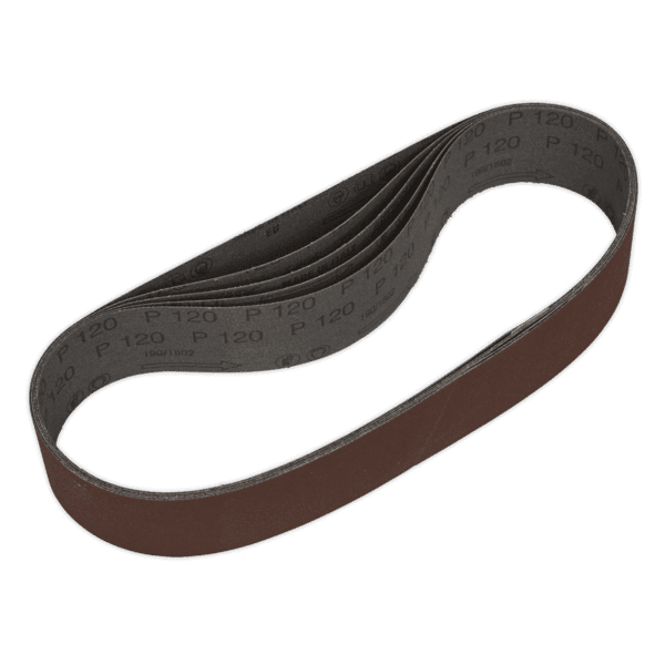 50 x 686mm Sanding Belt 120Grit - Pack of 5