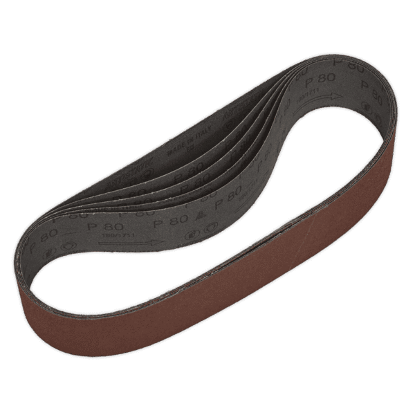50 x 686mm Sanding Belt 80Grit - Pack of 5