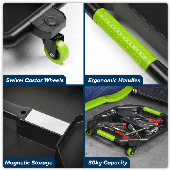 Creeper Tool Tray - Green