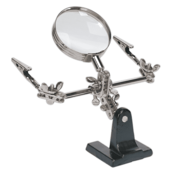 Mini Robot Soldering Stand with Magnifier