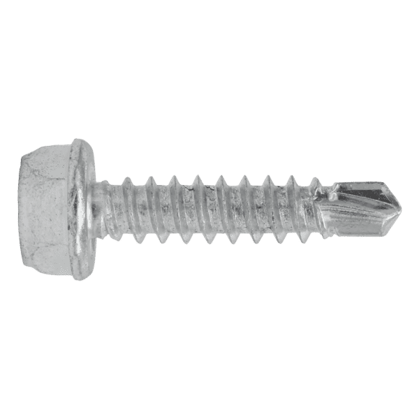 Zinc Plated Self-Drilling Hex Head Screw 4.2 x 19mm - Pack of 100