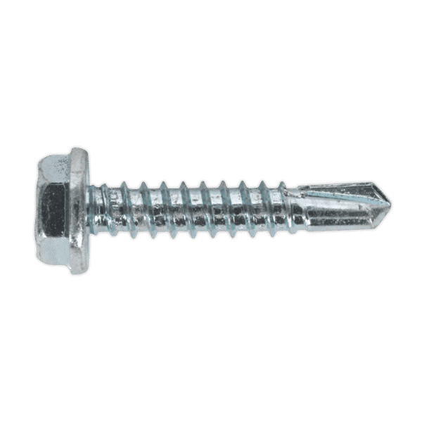 Zinc Plated Self-Drilling Hex Head Screw 4.8 x 25mm - Pack of 100