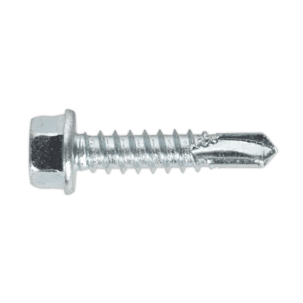 Zinc Plated Self-Drilling Hex Head Screw 5.5 x 25mm - Pack of 100