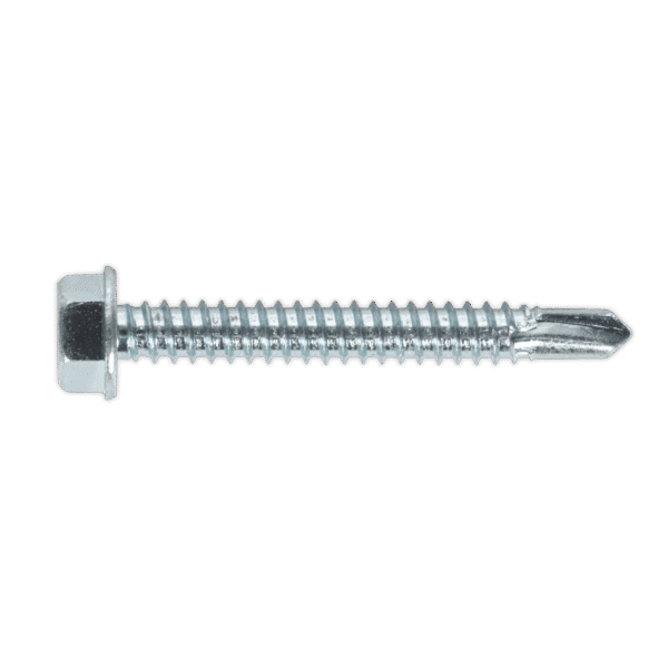 Zinc Plated Self-Drilling Hex Head Screw 6.3 x 50mm - Pack of 100