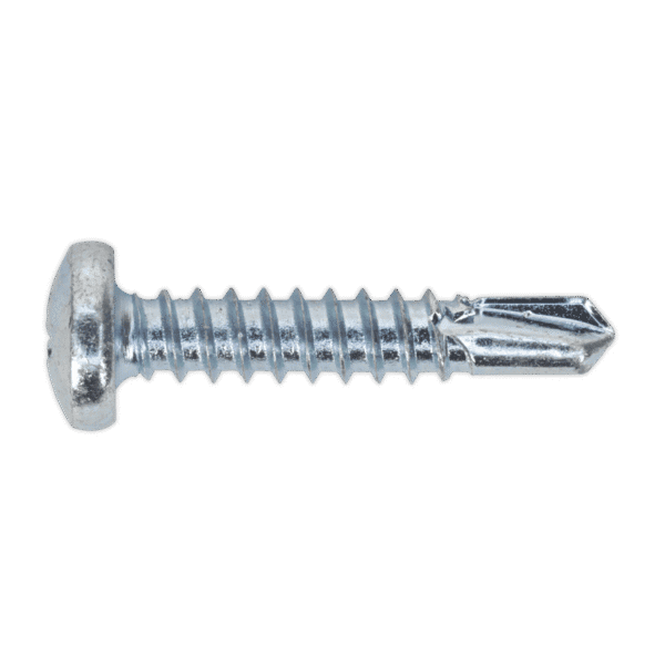Zinc Plated Self-Drilling Pan Head Phillips Screw 4.8 x 25mm - Pack of 100