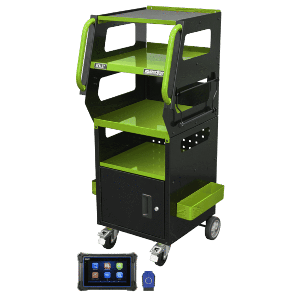 Diagnostic Tablet & Trolley - Green