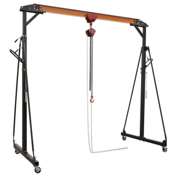 Portable Lifting Adjustable Gantry Frame 0.5 Tonne & Hoist Combo