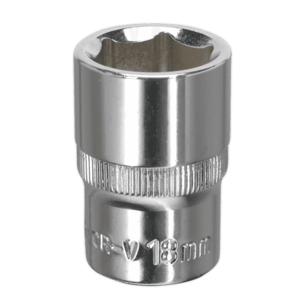 Premier Fully Polished Socket 1/2"Sq Drive 18mm