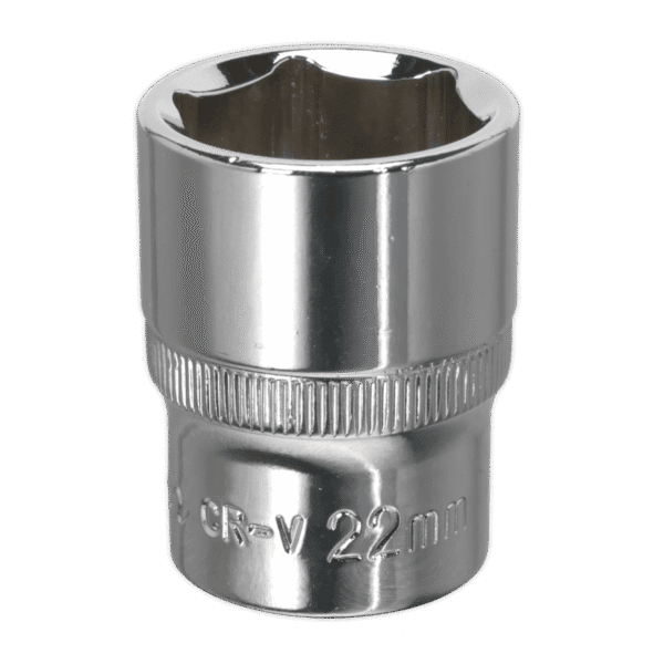Premier Fully Polished Socket 1/2"Sq Drive 22mm