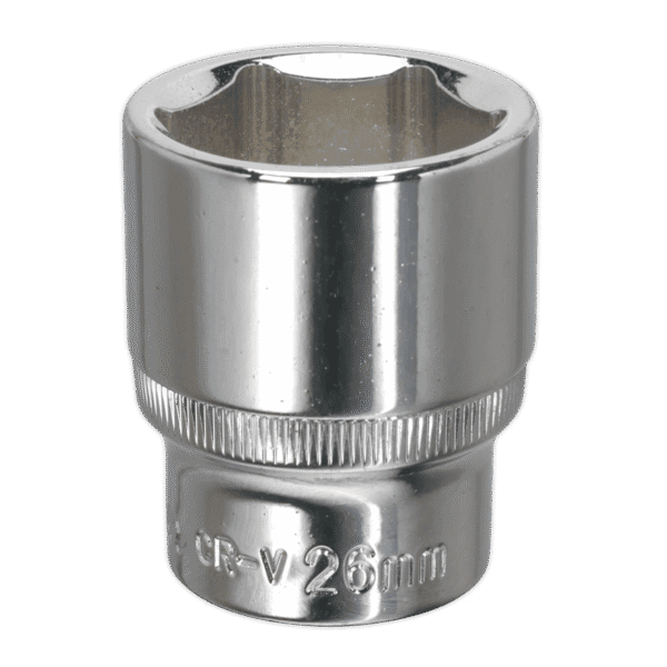 Premier Fully Polished Socket 1/2"Sq Drive 26mm