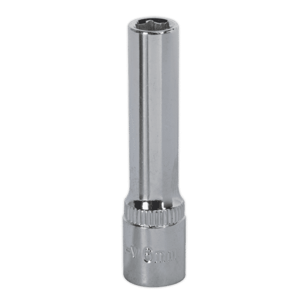 Premier Fully Polished Deep Socket 1/4"Sq Drive 6mm