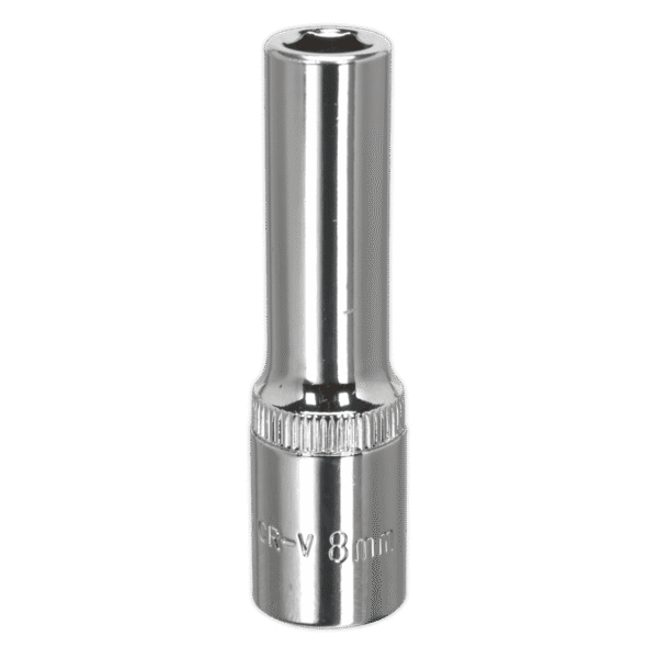 Premier Fully Polished Deep Socket 3/8"Sq Drive 8mm