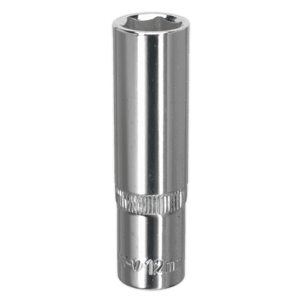 Premier Fully Polished Deep Socket 3/8"Sq Drive 12mm