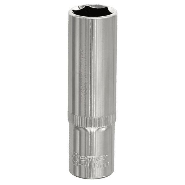 Premier Fully Polished Deep Socket 3/8"Sq Drive 13mm