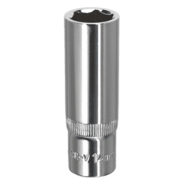 Premier Fully Polished Deep Socket 3/8"Sq Drive 14mm