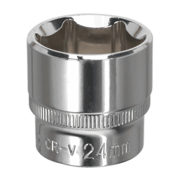 Premier Fully Polished Socket 3/8"Sq Drive 24mm