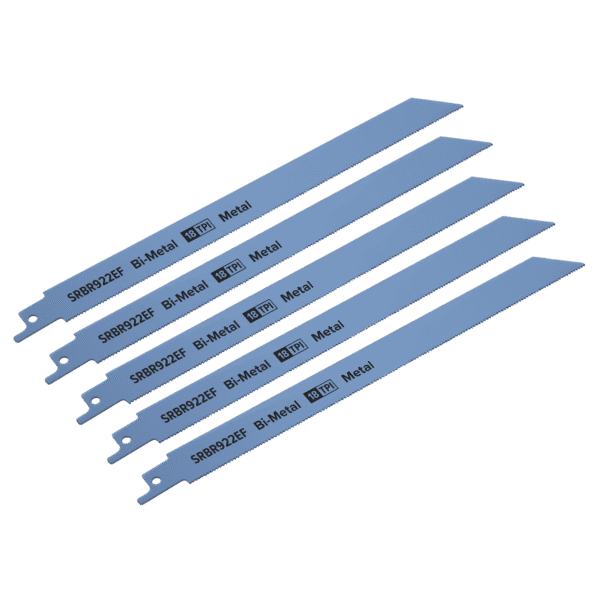 Reciprocating Saw Blade for Metal 230mm 18tpi - Pack of 5