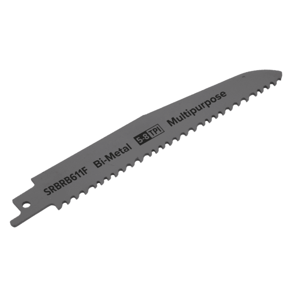 Multipurpose Reciprocating Saw Blade 150mm 5-8tpi - Pack of 5