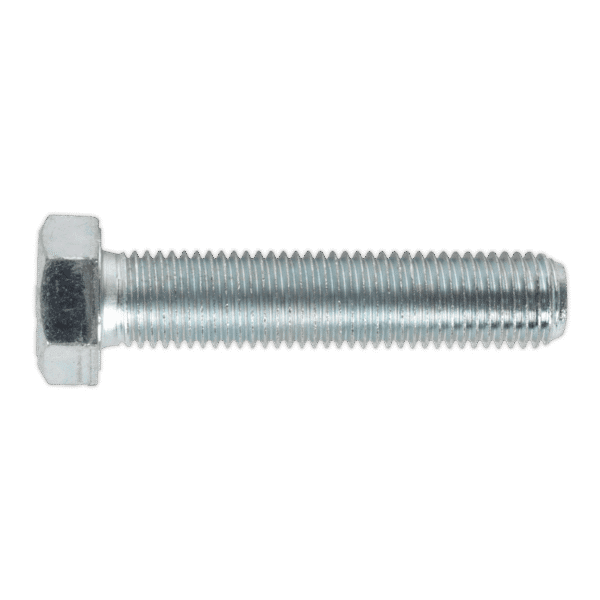 8.8 Zinc Plated HT Setscrew M16 x 75mm, DIN 933 - Pack of 10