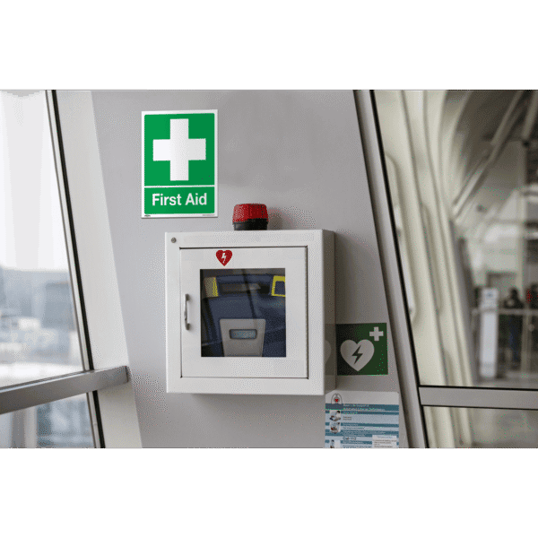 Worksafe® First Aid Safety Sign - Self-Adhesive Vinyl