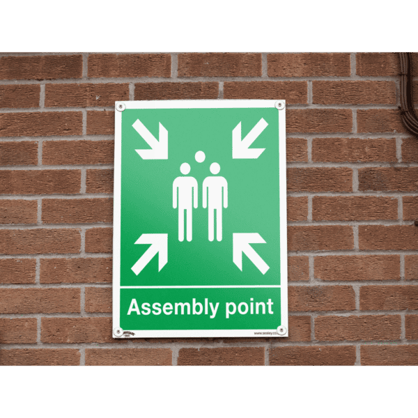 Worksafe® Assembly Point Safety Sign - Rigid Plastic