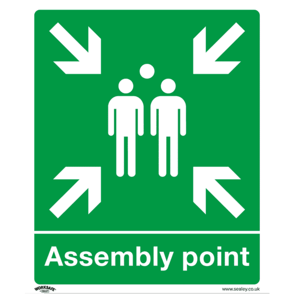 Worksafe® Assembly Point Safety Sign - Rigid Plastic