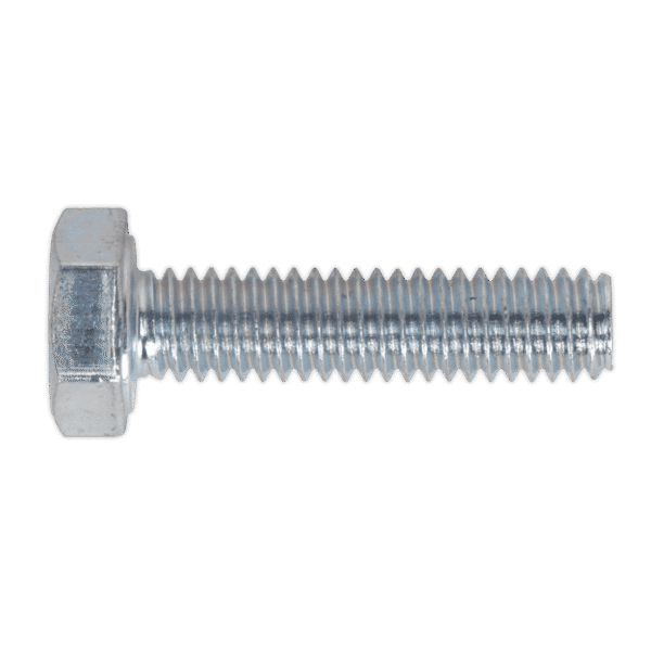 8.8 Zinc Plated HT Setscrew M4 x 10mm, DIN 933 - Pack of 50