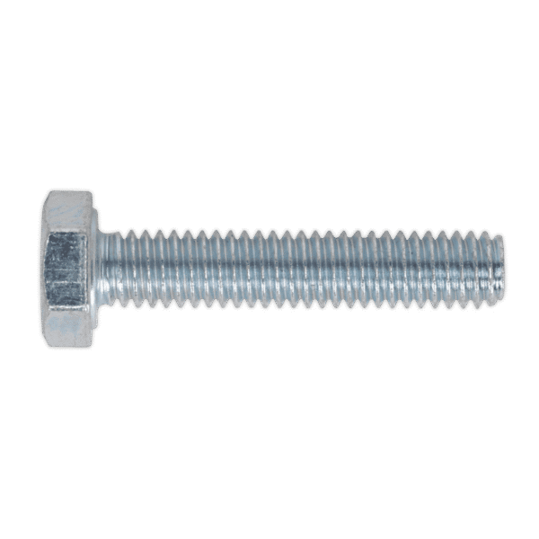 8.8 Zinc Plated HT Setscrew M4 x 20mm, DIN 933 - Pack of 50