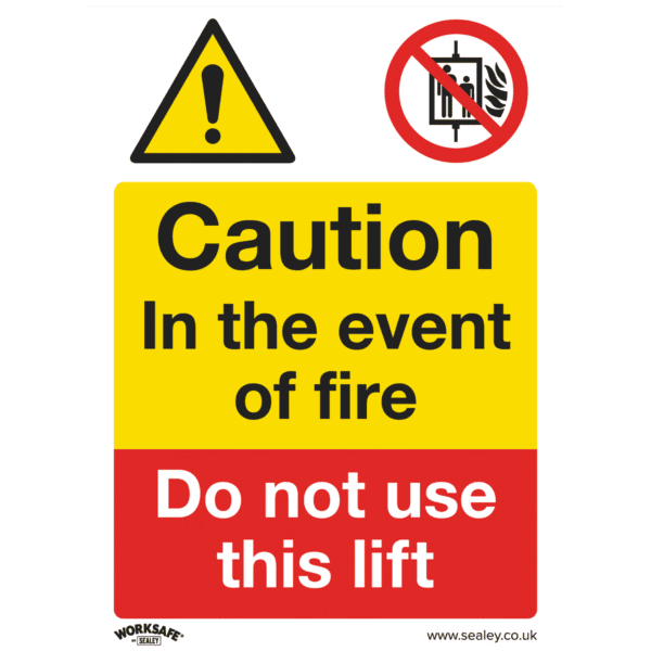 Worksafe® Caution Do Not Use Lift Safety Sign, Rigid Plastic - Pack of 10