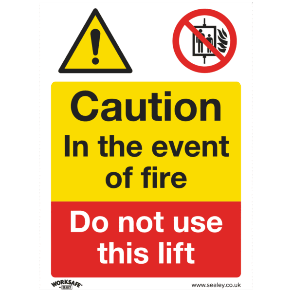 Worksafe® Caution Do Not Use Lift Safety Sign - Rigid Plastic