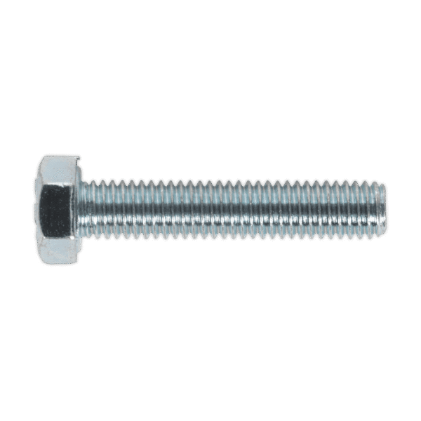 8.8 Zinc Plated HT Setscrew M5 x 25mm, DIN 933 - Pack of 50