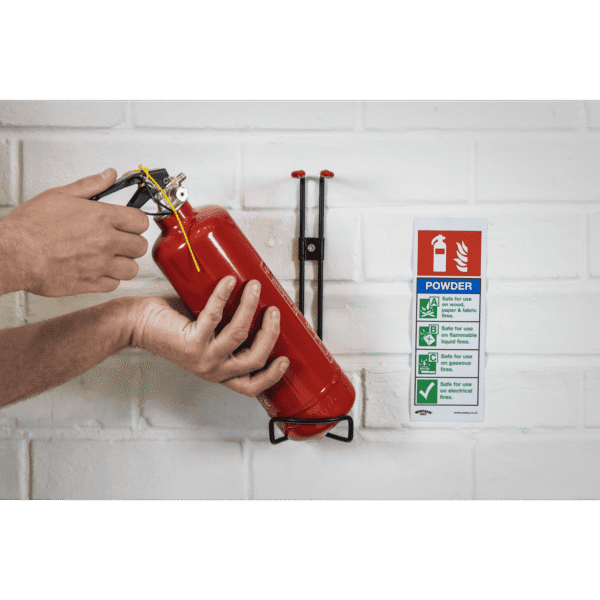 Worksafe® Powder Fire Extinguisher Safety Sign - Rigid Plastic