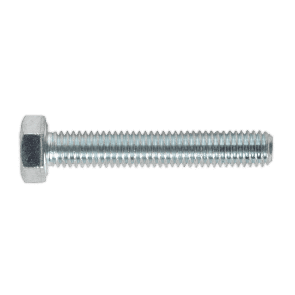 8.8 Zinc Plated HT Setscrew M5 x 30mm, DIN 933 - Pack of 50
