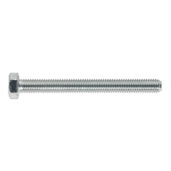 8.8 Zinc Plated HT Setscrew M5 x 50mm, DIN 933 - Pack of 50