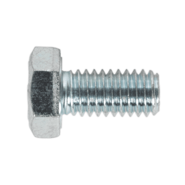 8.8 Zinc Plated HT Setscrew M6 x 12mm, DIN 933 - Pack of 50