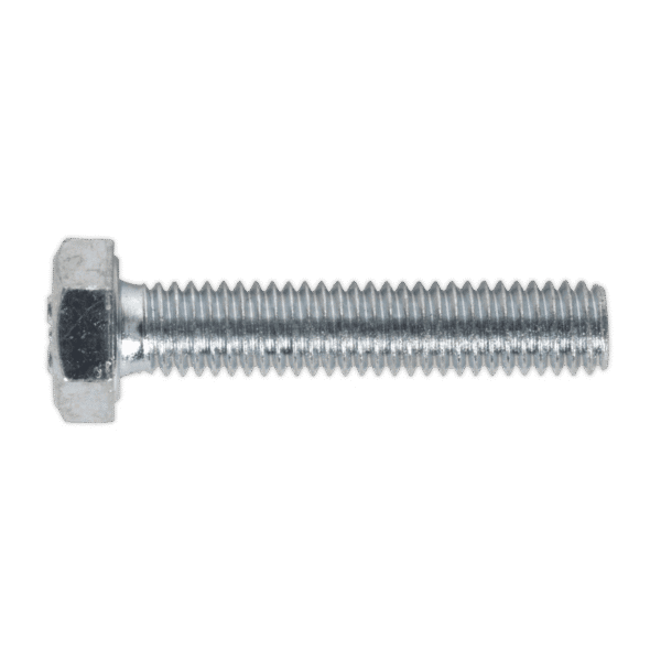 8.8 Zinc Plated HT Setscrew M6 x 30mm, DIN 933 - Pack of 50