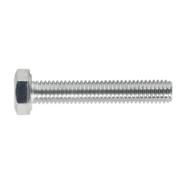 8.8 Zinc Plated HT Setscrew M6 x 35mm, DIN 933 - Pack of 50