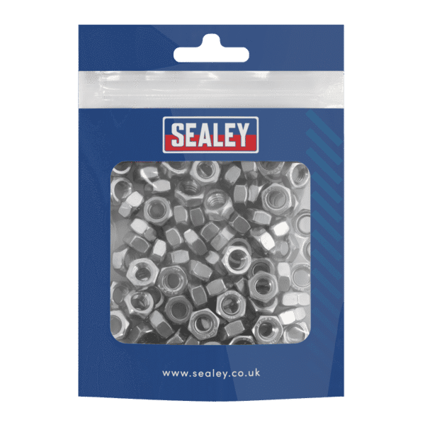 Stainless Steel Nut M6 x 1mm pitch, DIN 934 - Pack of 100