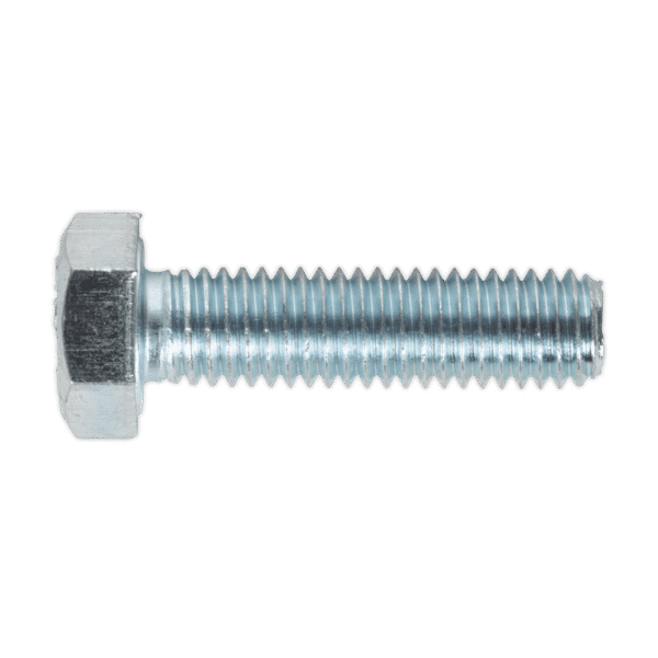8.8 Zinc Plated HT Setscrew M8 x 30mm, DIN 933 - Pack of 50