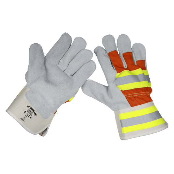 Worksafe® Reflective Rigger's Gloves - Pair