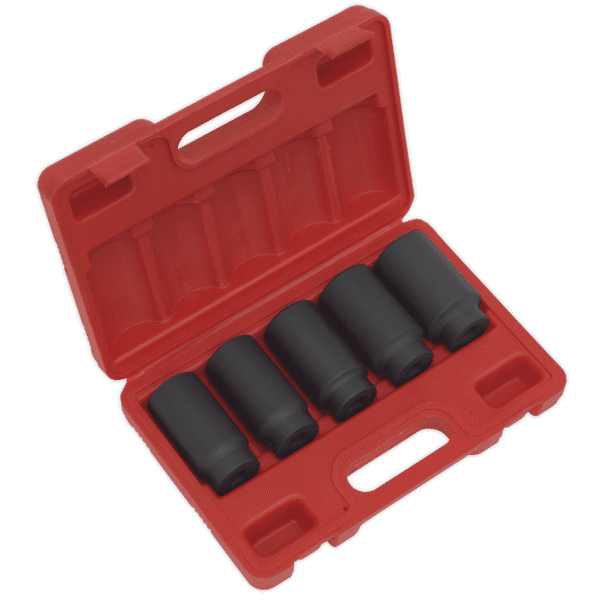 Impact Hub Nut Socket Set 1/2"Sq Drive 5pc