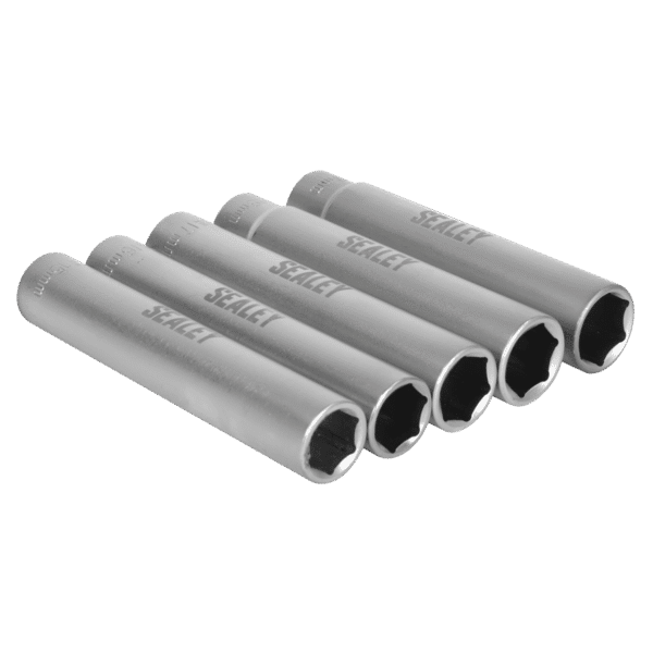 Extra-Deep Socket Set 1/2"Sq Drive 5pc