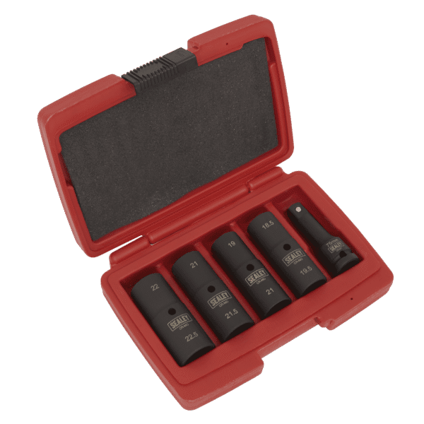Double Ended Impact Socket Set 1/2"Sq Drive 5pc