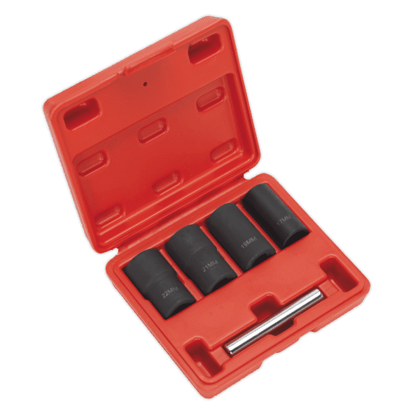 Locking Wheel Nut Removal Set 1/2"Sq Drive 5pc