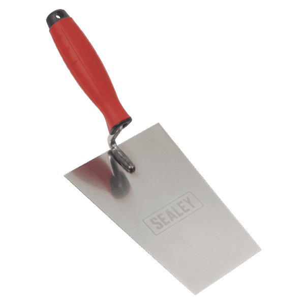 Stainless Steel Bucket Trowel with Rubber Handle 180mm
